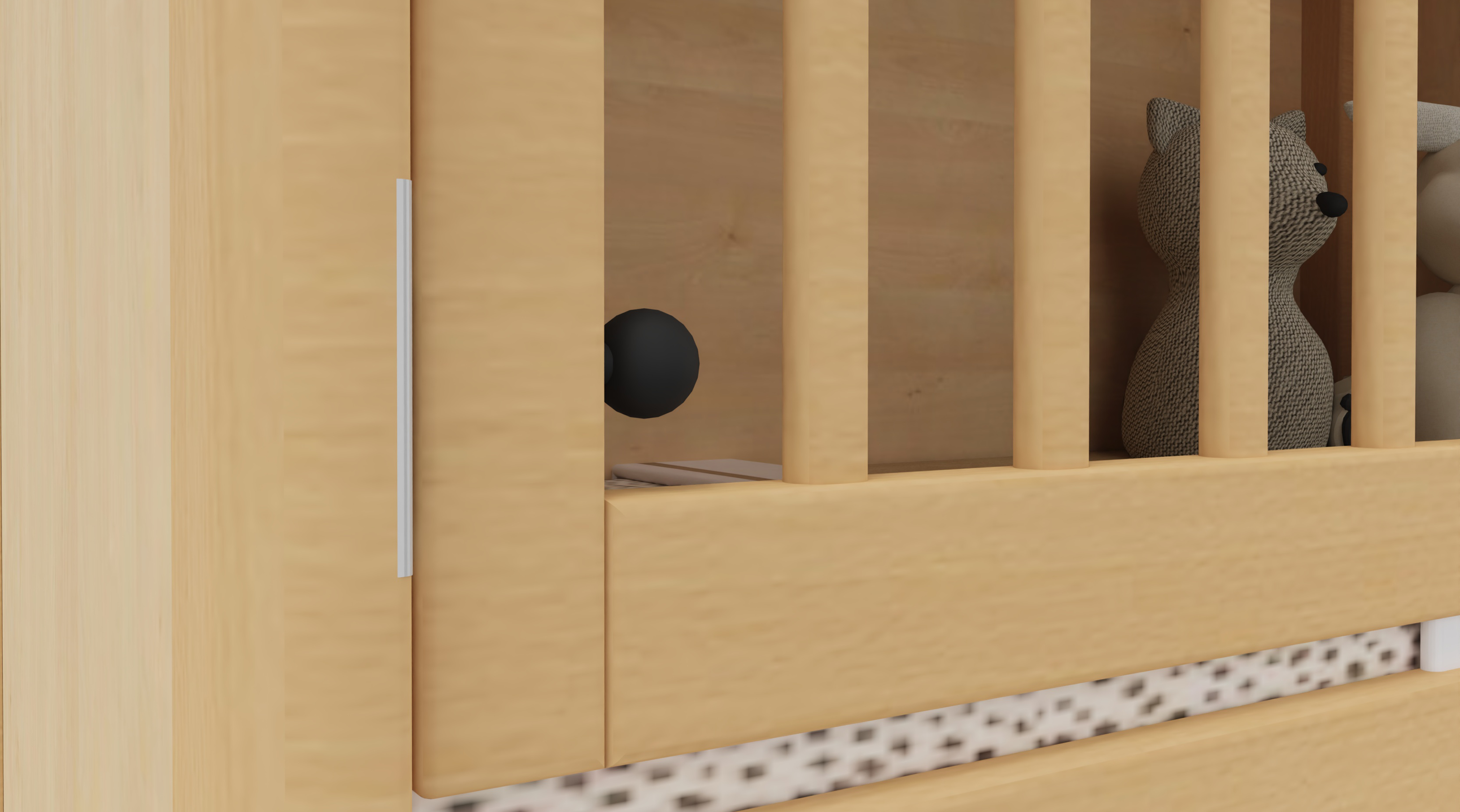 Hoogslaper, dichte achterwand Hoogslaper, dichte achterwand